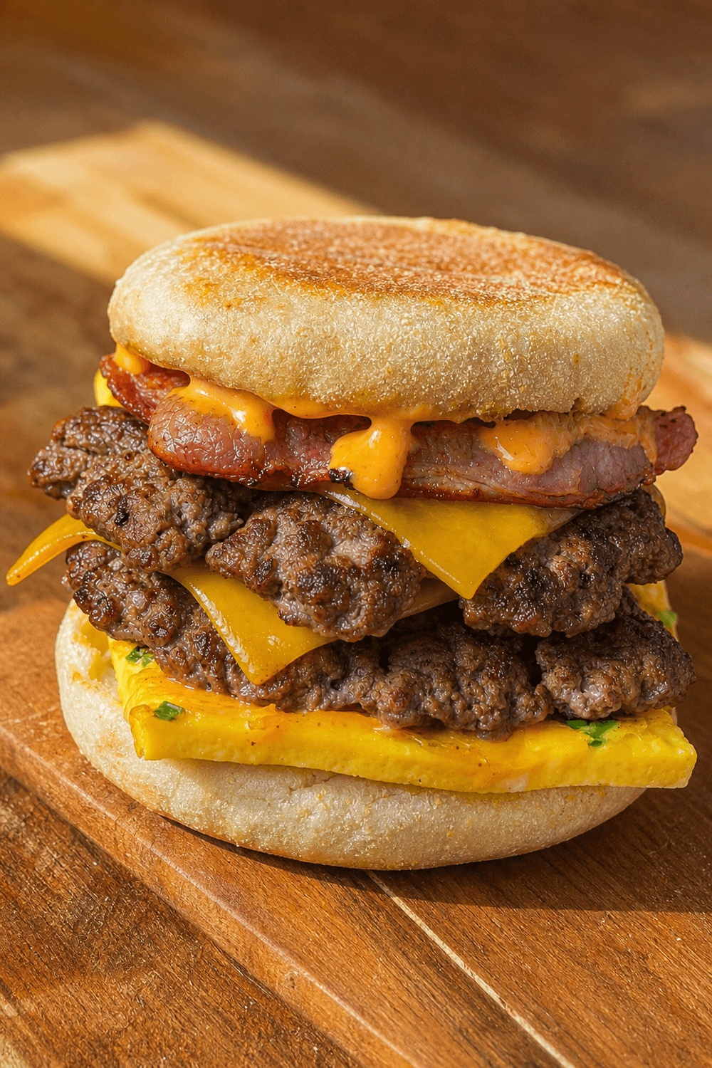 High Protein Stacked Breakfast Muffins