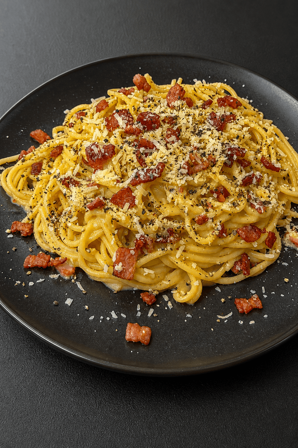 Low Calorie & High Protein Spaghetti Carbonara
